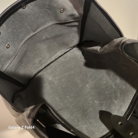 Oberon Design Cloud Dragon Waxed Canvas & Leather Tote  - Picture 4 of 8